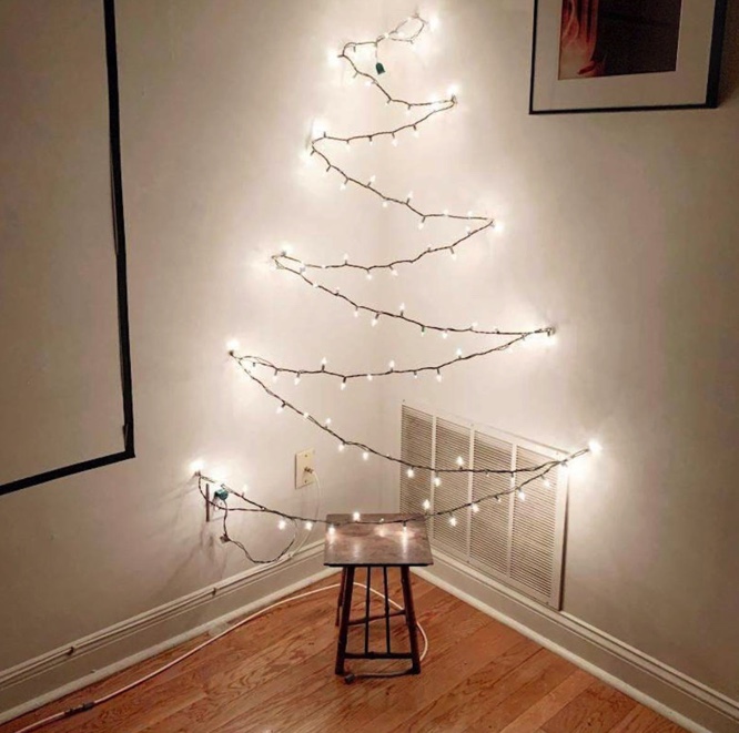 Sapin de Noël Minimaliste dans son Airbnb