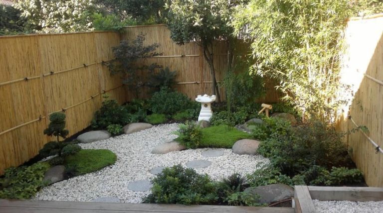 Jardin minimaliste dans un Airbnb